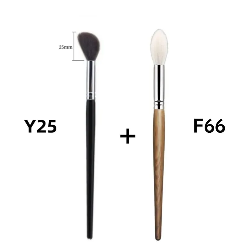 Highlighter Makeup Brushes Blush Angled Face Natural Goat Hair High Quality Blending Powder Make Up Brush — image 15