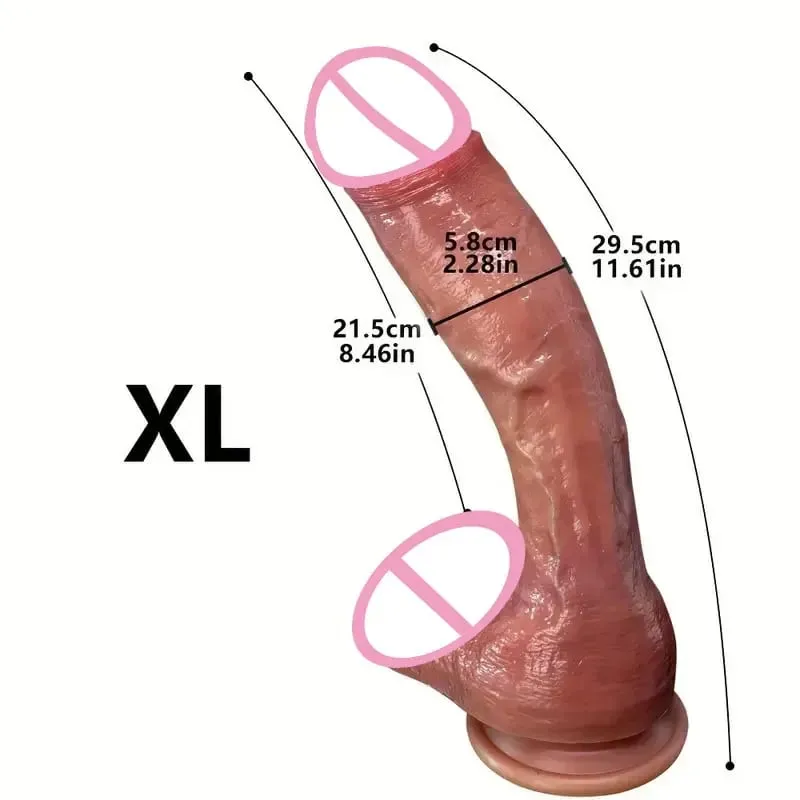 Oversized Realistic Dildo Huge Penis Penetration Anal Sex Toys For Women Masturbation Soft Dick Dildos Sexy Adult Sex Toy Gay — image 7