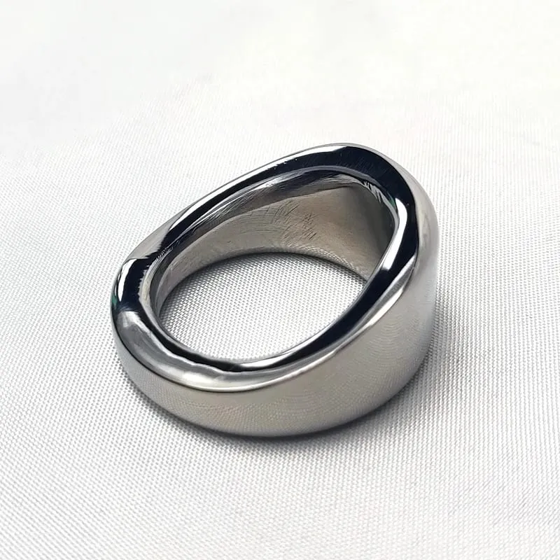 Stainless Steel Metal Penis Lock Cock Ring Delay Ejaculation Ball Scrotum Stretcher Erection Cock Ring Slave Male Sex Toy Man — image 5