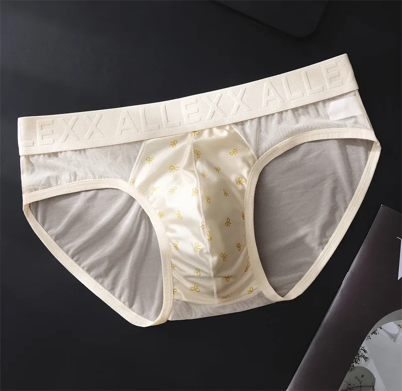 الكبار 18 زائد cueca شبكة ملابس داخلية للرجال رسالة الخصر cuecas masculino طباعة calzoncillos hombre ثلاثية الأبعاد محدب حقيبة رجل الملابس الداخلية جديد — image 5