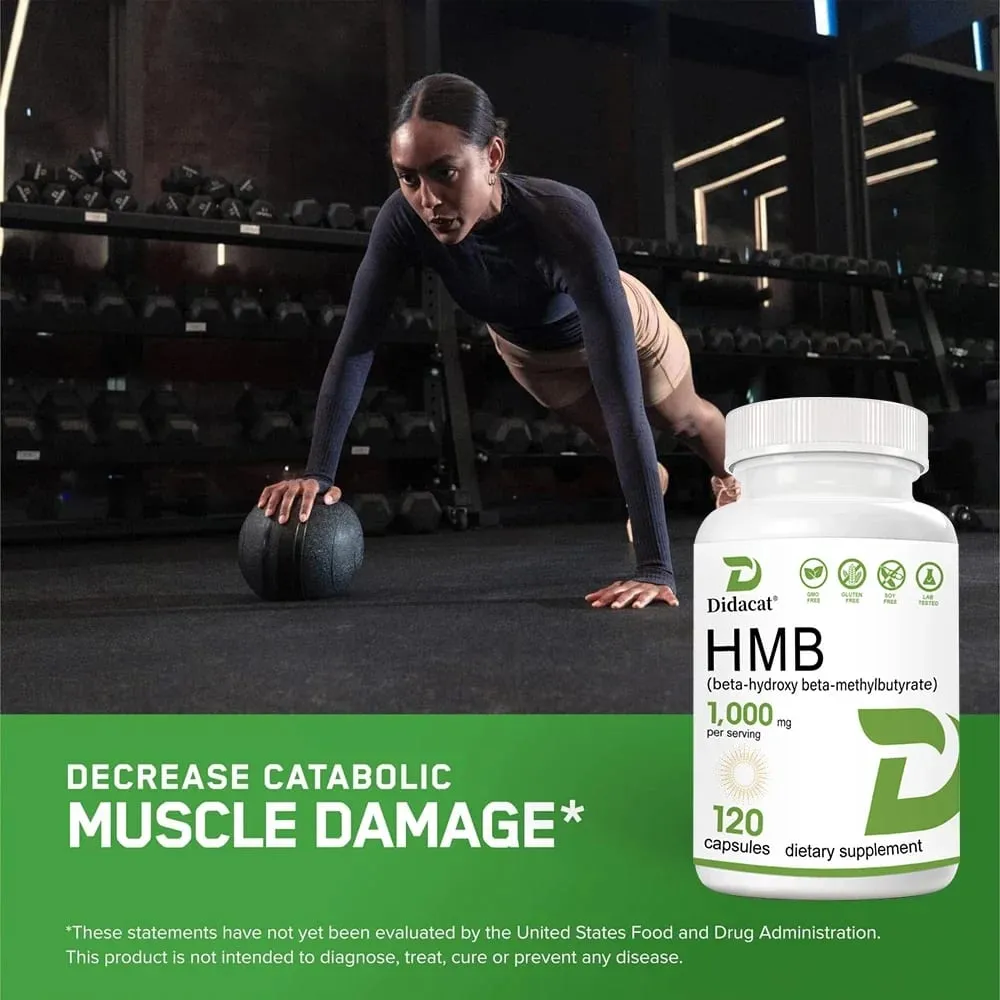 Super Strength HMB Supplement 1000mg per Serving with Vitamin D3 to Help Muscle Growth Lean Muscle Mass & Workout Recovery — image 5