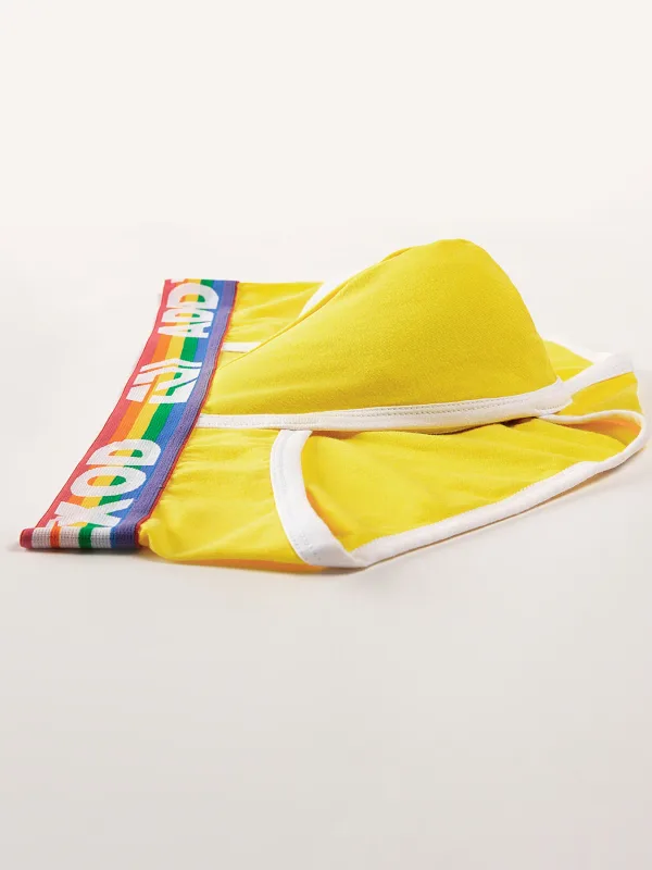Sexy Men Underwear Rainbow Belt Multi Colored Youth Low Waist U Convex Pouch Brief Teenager Cotton Breathable Comfortable Bikini — image 29