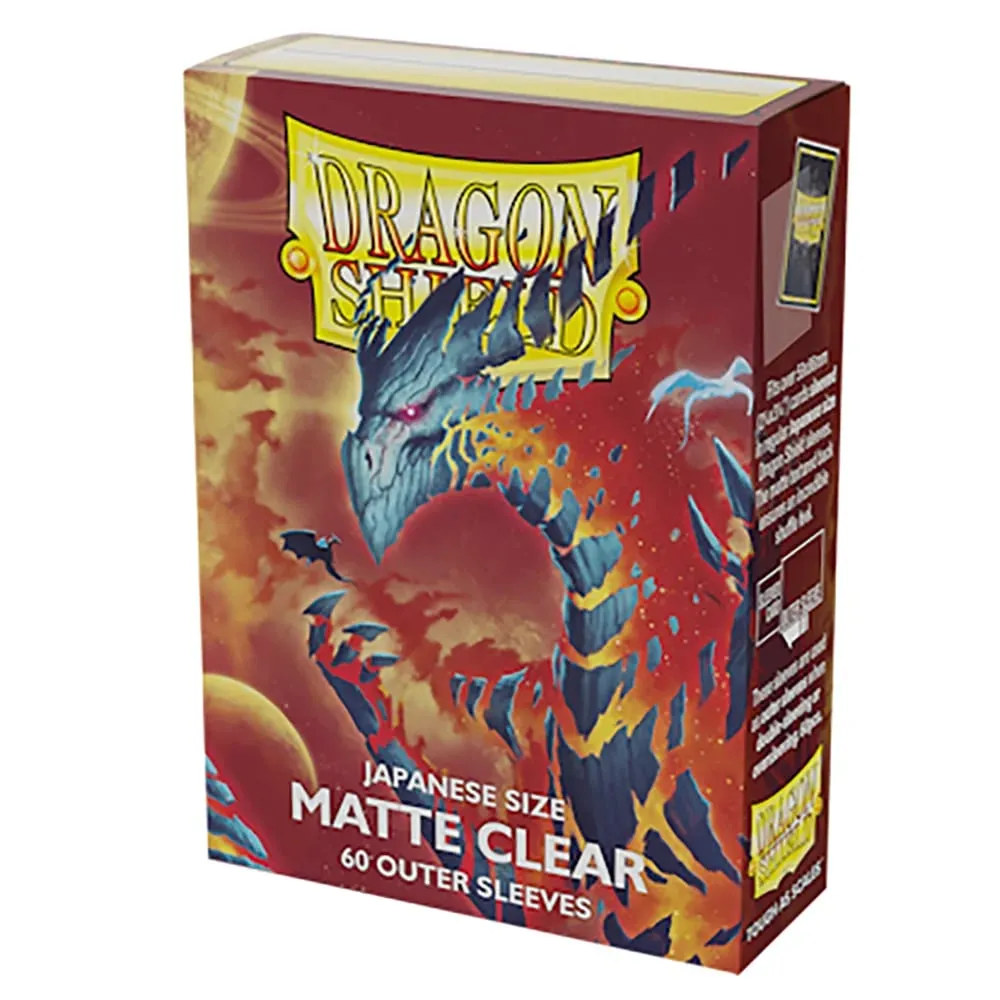60PCS/BOX Matte Clear Japanese Size Dragon Shield Card Sleeves Used for YGO Game Cards Cover Perfect for YGO Game Card — image 2