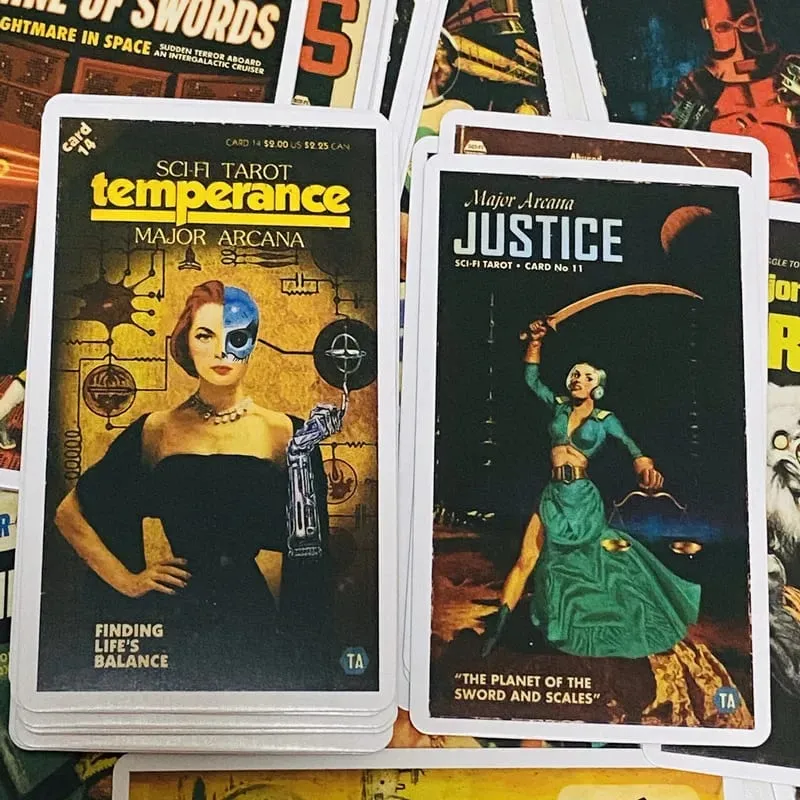 Todd Alcott's Sci-Fi Tarot Cards A 78 Divination Deck English Versions Edition Oracle Board Playing Table Game For Party — image 5