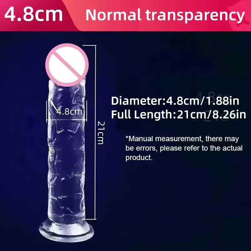 Realistic Dildo Jelly Penis Suction Cup Dildo Realistic Sex Toys For Lesbian Women Female Masturbator Big Dick Fake Dick — image 10