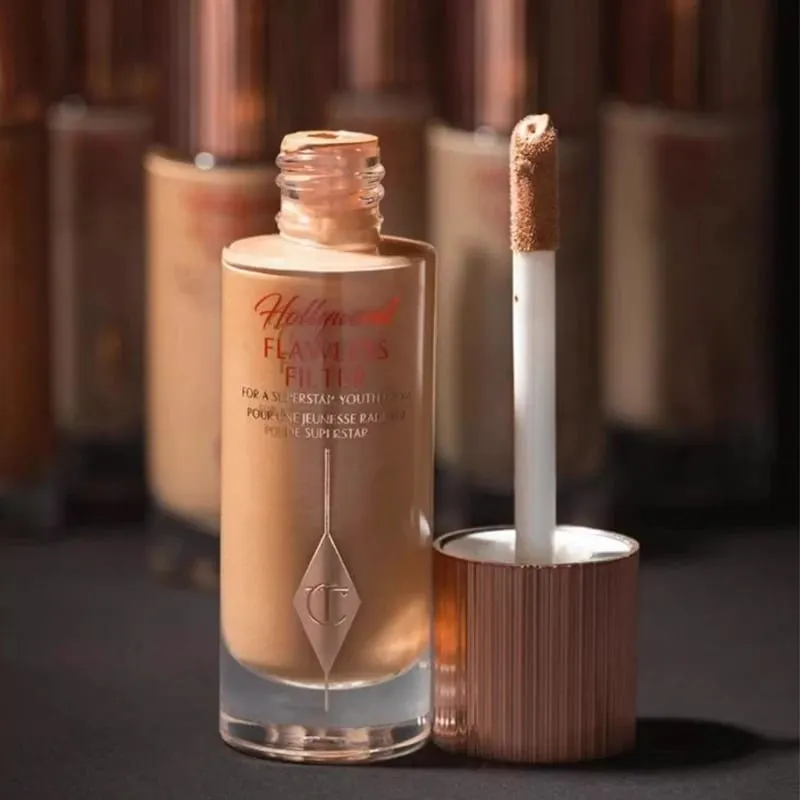 Charlotte Tilbury CT Highlighter Foundation Continuously Texture of The Makeup Hydrating Concealer Brightens Powder Compact — image 2