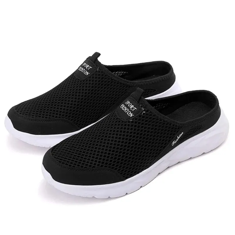 Hot Sale Men Half Slipper High Quality New Design Mesh Shoes Breathable Outdoor Sandals Comfortable Couples Walking Shoes — image 8