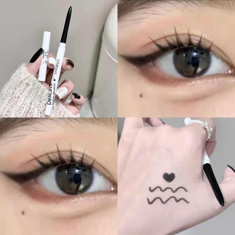 Waterproof Matte Gel Eyeliner Pencil Smooth Black White Eyeliner Matte Eye Liner Pen Long Lasting Eyes Makeup Beauty Cosmetics — image 9