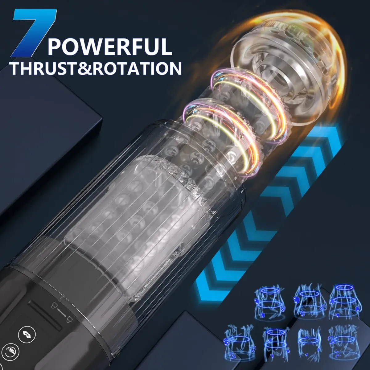 Automatic Male Masturbator Cup Pocket Pussy Stroker with 3 Pump 7 Thrusting Rotating Vibrating Sucking Sex Machines Sex toys Men — image 3
