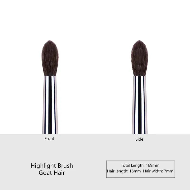 1pc High end Animal Hair Detail Eyeshadow Makeup brushes Highlight Make up brushes Eye Shadow Conceal Ebony Handle pencil beauty