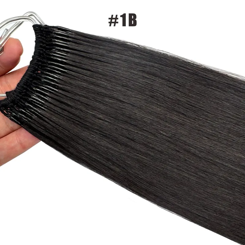 Straight Korea Popular Cotton String Twins Tip Hair Extensions Brazilian Remy Hair 0.5G/Pcs Keratin I-Tip Human Hair For Woman — image 9