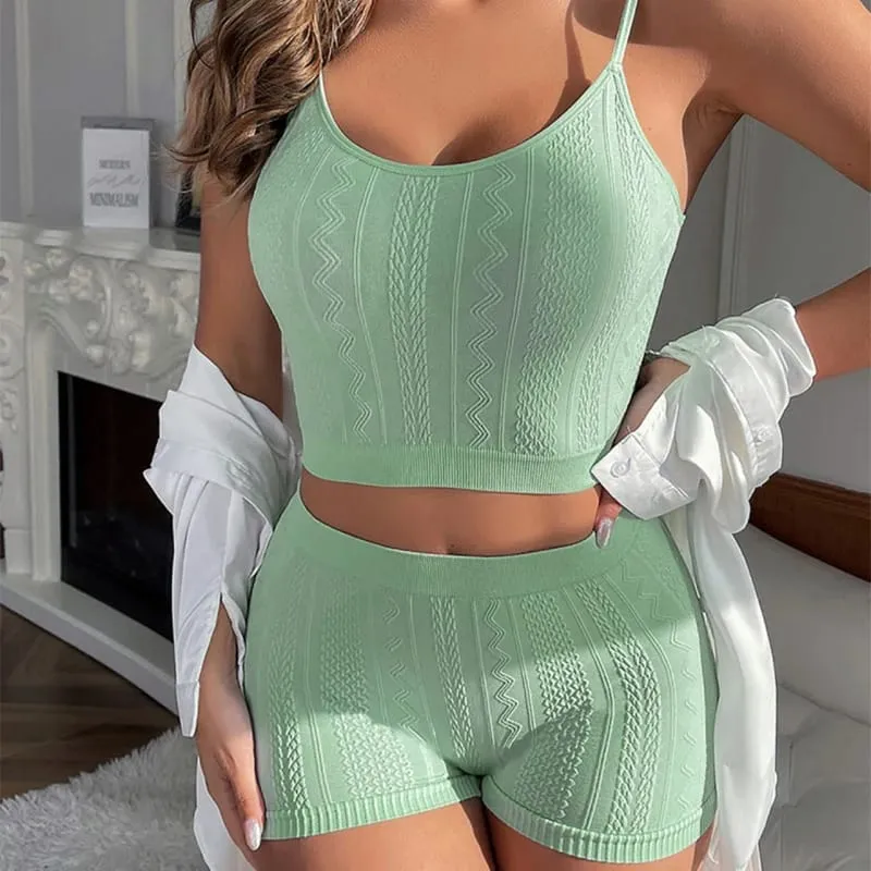 Spring Summer Langerie Sets Sexy Underwears Women Micro Underwear Solid Color Wearing Outside Women's Bra and Panties Sets Below