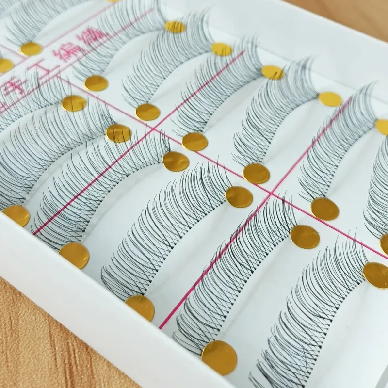 10 Pair Makeup Natural Long Handmade Soft False Eyelashes Eye Lash Wedding Party