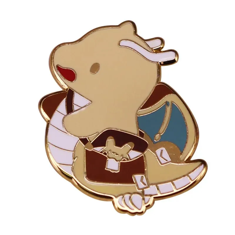 Anime Pokemon Charmander Spille smaltate Colleziona dinosauro Kawaii Spilla in metallo cartone animato Zaino Cappello Borsa Colletto Distintivi con risvolto — image 15