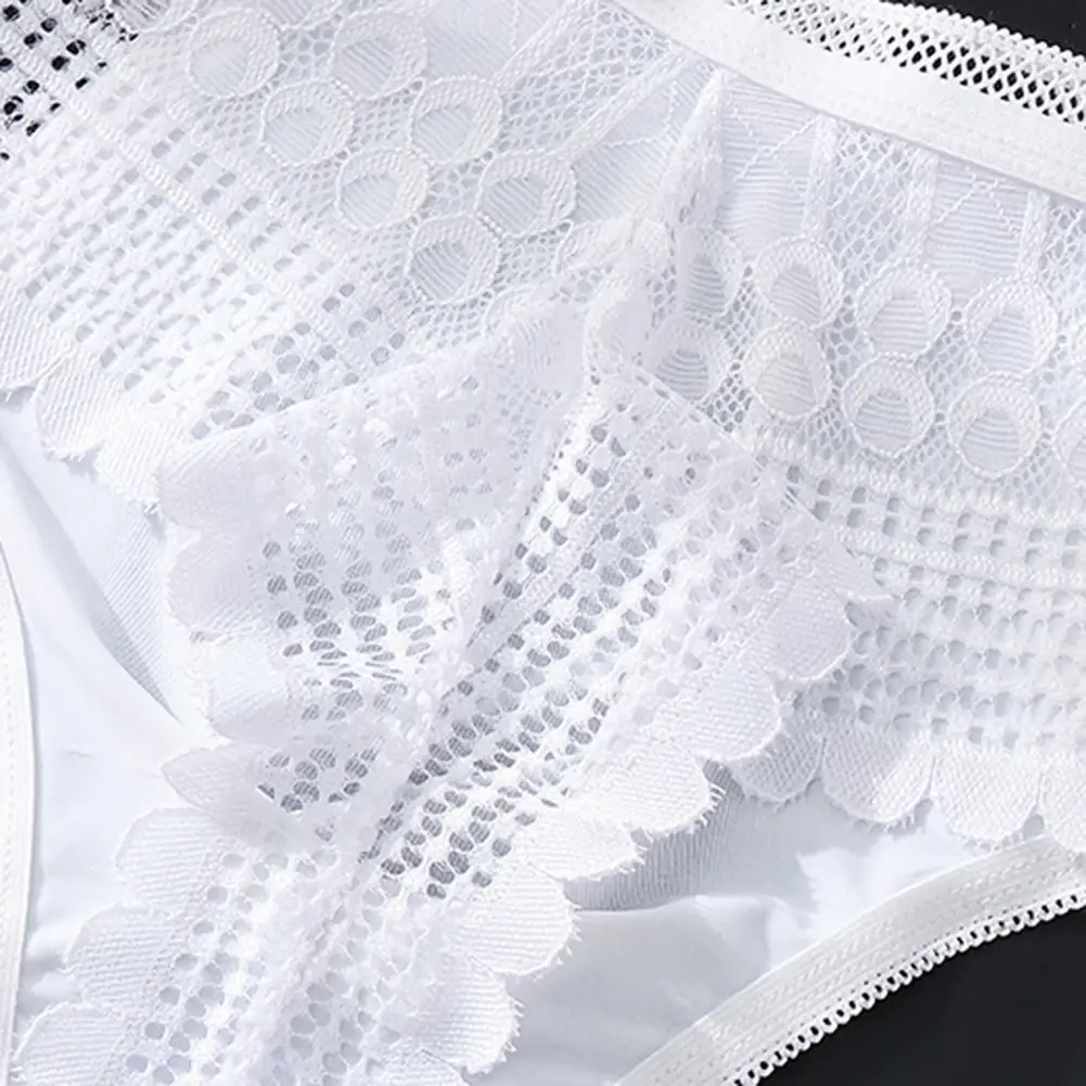 1pc Männer Sexy Spitze Slip Nahtlose Eis Seide G-String Unterwäsche 3D Ausbuchtung Beutel Solide Tanga Hohe Elastische Atmungsaktive höschen — image 13