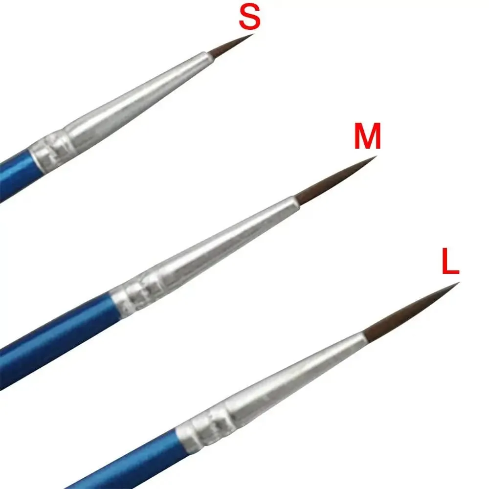 10Pcs Fine Hand Painted Thin Hook Line Pen Drawing Art Pen Nylon Brush Makeup Eyeliner Pen Detail Brush Cosmetics Art Supplies — image 6