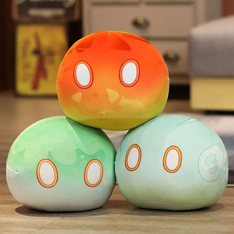 10cm Anime Project Genshin Impact Slime Pillow Doll Women Men Kawaii Cartoon Cosplay Plush Toys Accessories — image 3