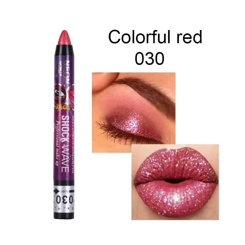 2 In 1 Eyeshadow Lipstick Stick Pencil Waterproof Glitter Matte Eye Shadow Makeup Pigment Eyeshadow Pen — image 21