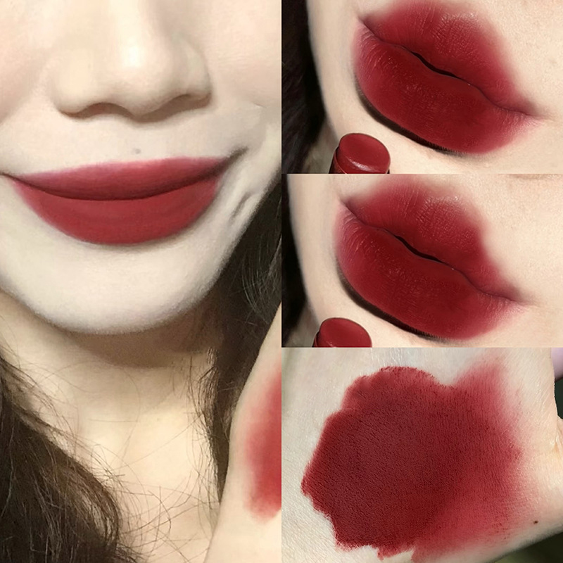 Waterproof Velvet Lipstick Easy To Wear Long-lasting Lipstick Matte Nude Coffee Lip Glaze Non-stick Cup Makeup Lip Tint Cosmetic — image 13