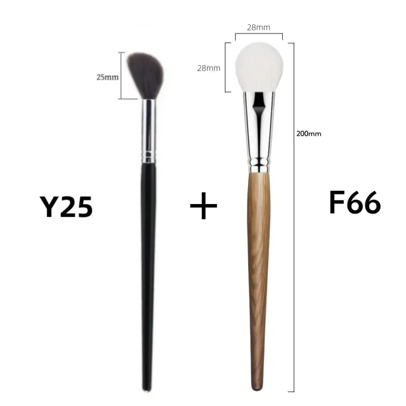 Highlighter Makeup Brushes Blush Angled Face Natural Goat Hair High Quality Blending Powder Make Up Brush — image 14