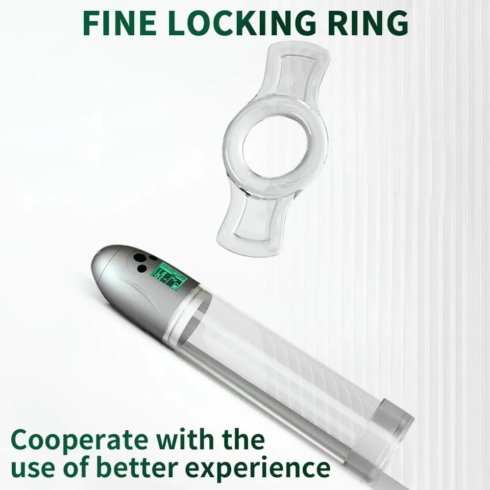 LCD Male Stroking Toys Automatic Pressure Penis Erection Training Reduction Sensitivity Sex Device Suction Vibration Masturbator — image 4