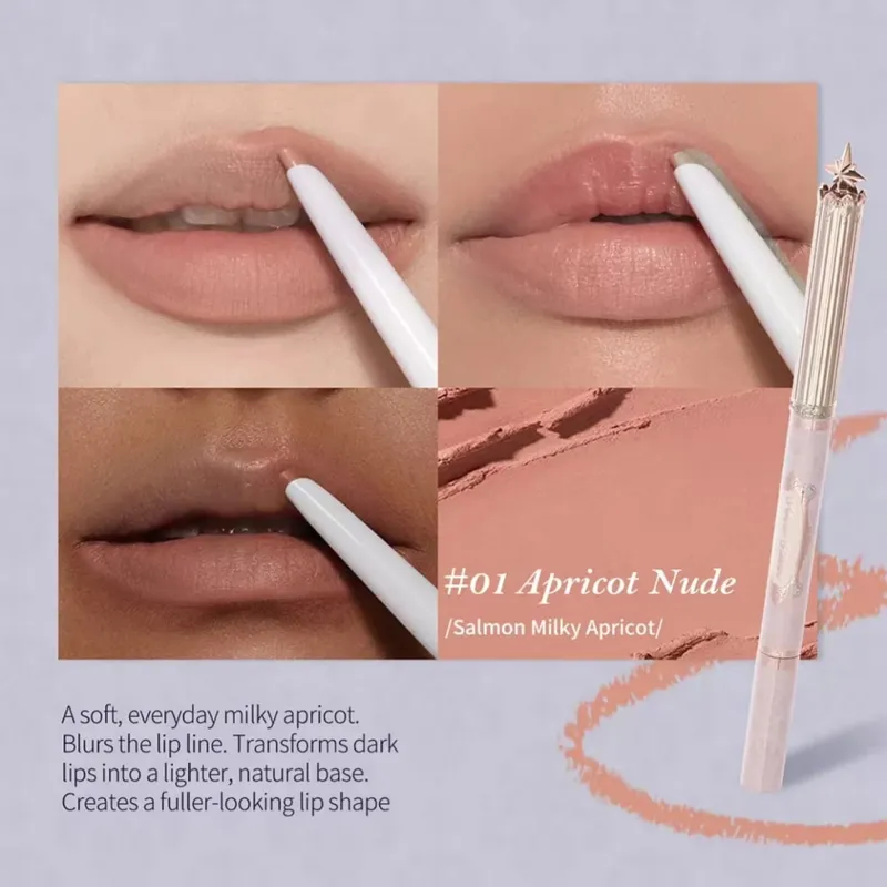 Flower Knows Knight Unicorn Lip Liner Pencil Long Lasting Soft Matte Lip Contour Makeup Natural Lip Definition Smooth Glide