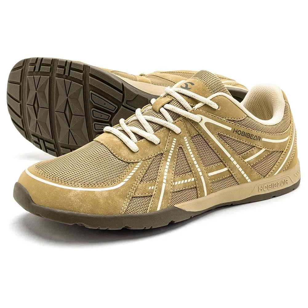 Wide Toe Box Walking Shoes Unisex Barefoot Cross Training Sneakers Classic Retro Lace-Up Running Shoes