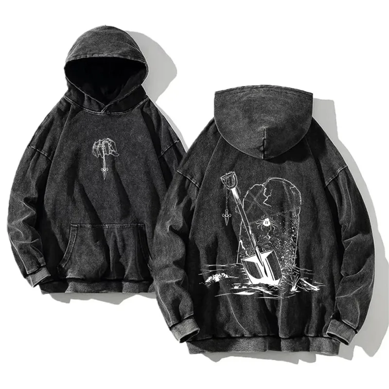 2024 Anime Hunter X Hunter Washed Hoodies Manga Printed Hoodies For Men Harajuku Pullover Contains Cotton Sweatshirts Clothing — image 7