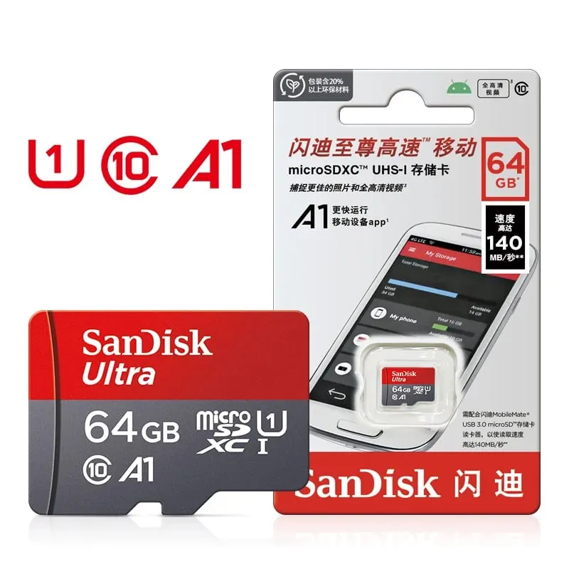 Original SanDisk Memory Card 128GB 64GB 32GB TF Micro SD Card Class 10 UHS-I Flash Card Memory for Smartphone PC — image 5