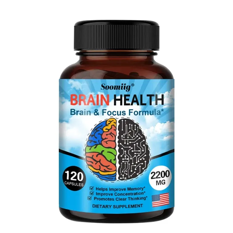Ginkgo Biloba Capsules 1200 mg podporuje paměťové funkce mozku a duševní bdělost Doplněk pro zdraví mozku 30/60/120 kapslí