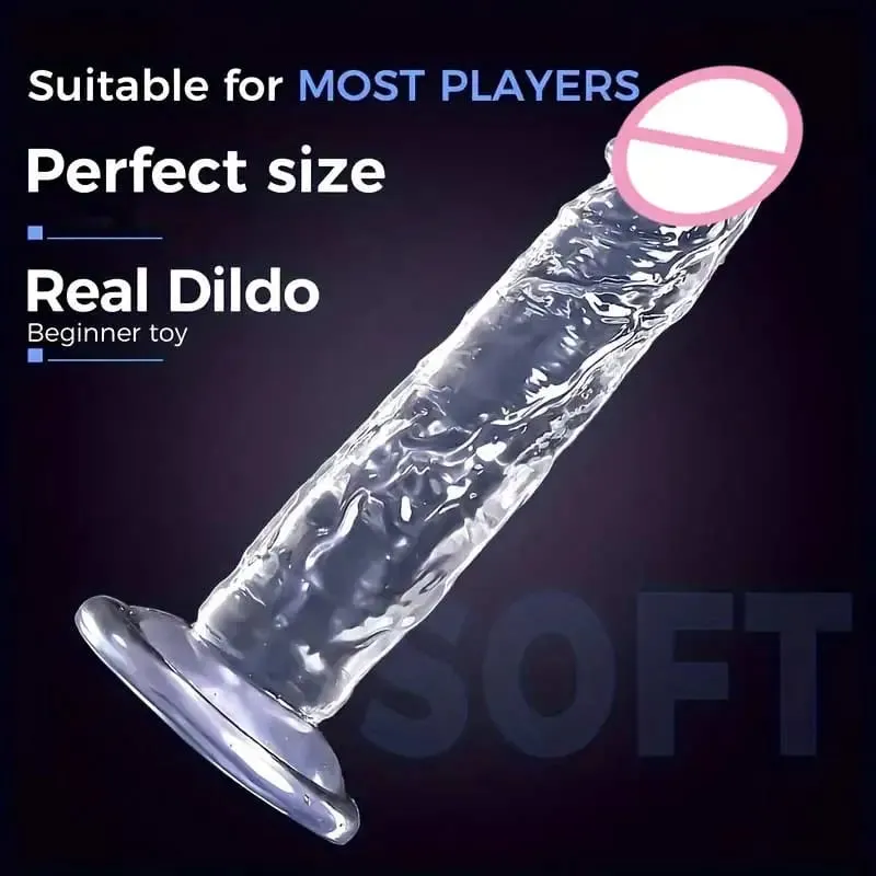 Super levné realistické měkké ženy erotické anální velké dildo přísavka Jelly Dick erotické hračky měkké klitorisy vaginální masturbátory penis — image 3
