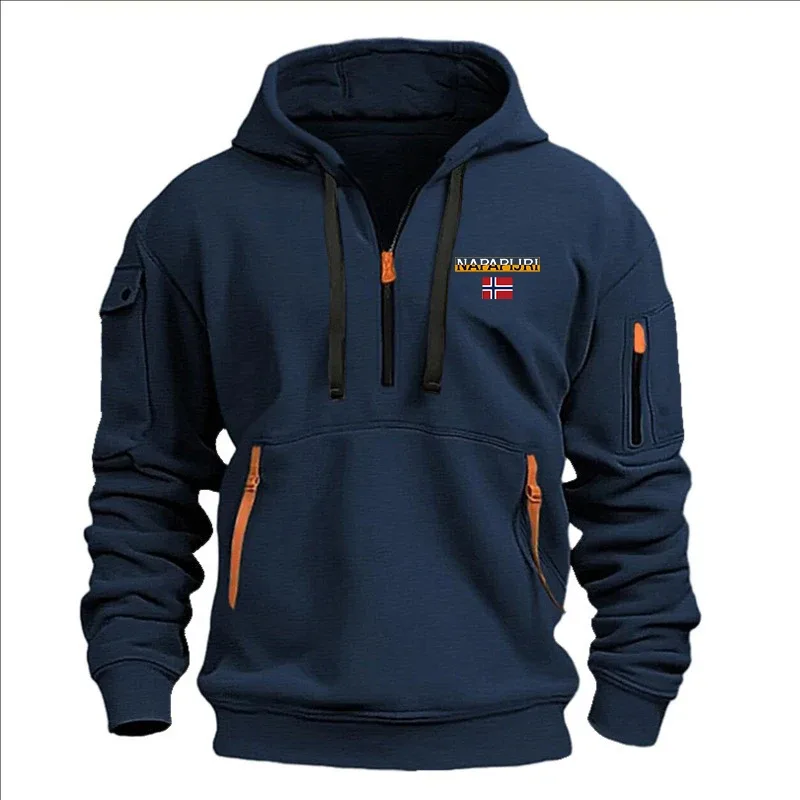 Men's and Women's Printed Hooded Sweatshirts Loose Pullover Black Camel Fashionable Spring and Autumn Hoodies for Men and Women — image 3