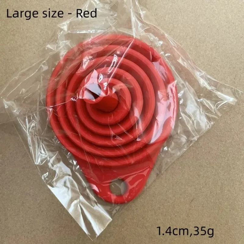 1/3/5/10 Chiếc S L Gấp Phễu Silicon Làm Đầy Chai Bếp Phễu Silicon Ốp Vật Dụng Nhà Bếp Dầu chất Độn — image 17