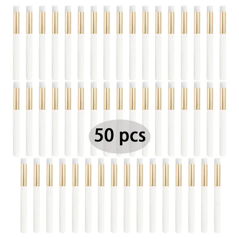 50Pcs 전문 소프트 래쉬 확장 샴푸 브러쉬 딥 클렌징 속눈썹 눈썹 코 필 케어 살롱 미용 용품 도구 — image 14
