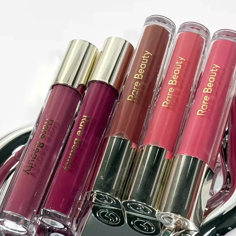 Rare Beauty Lipstick Lip Gloss Combination Set with Fine Sparkling Texture Moisturizing Lips Soft Smooth Moisturizes The Lips — image 3