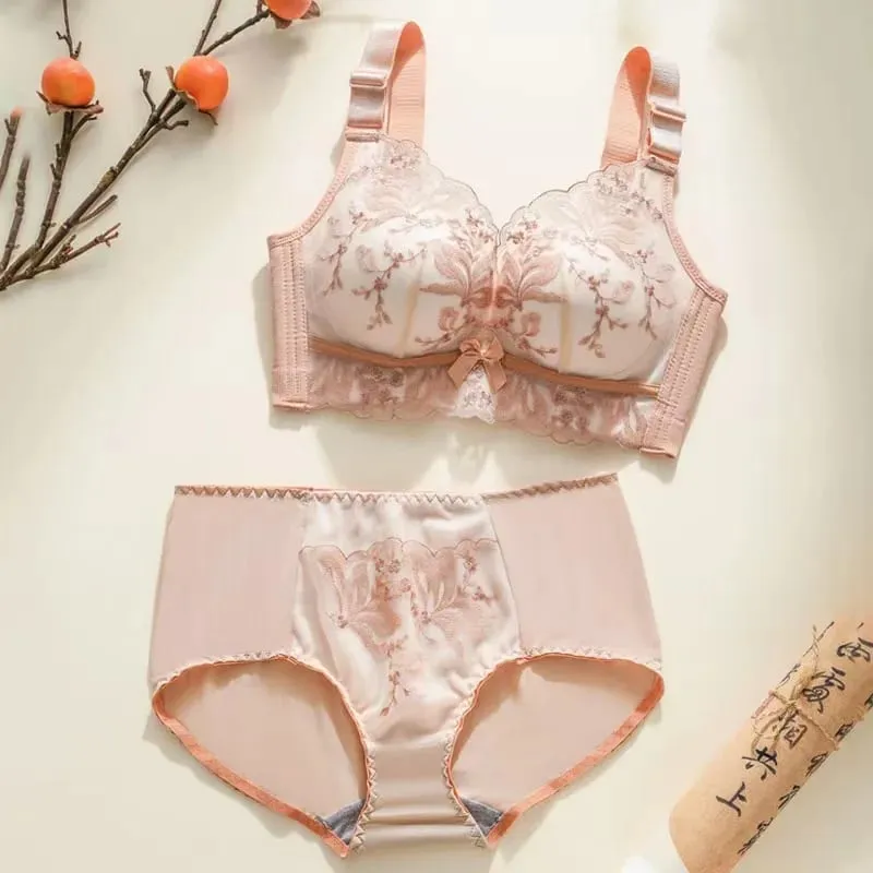Sexy Lace Bra Push Up Soft Bra Small Breast Gathering Anti-Sagging Lace Women Underwear Adjustable Lingerie — image 12