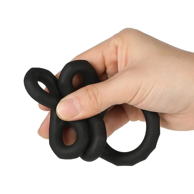Elastic Penis Ring For Men Gay Ejaculation Erection Scrotum Bind Sex Toy Soft Cock Ring Man Dick Enlarger Ring Adult Sex Product — image 5