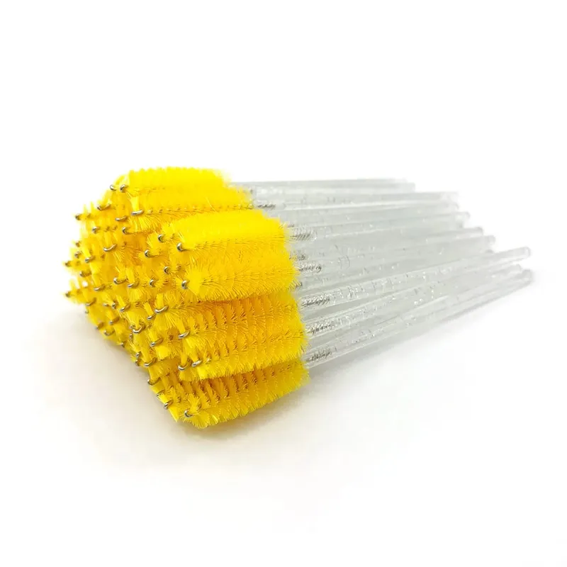 Brosses à cils jetables, manche en diamant en cristal, brosse à cils, baguettes de Mascara à sourcils, fournitures d'extension de cils, outils de maquillage — image 27