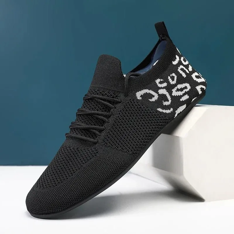 2024 Breathable Men Vulcanized Shoes New Lightweight Couple Flats Soft Mesh Men's Casual Shoes Outdoor Driving Footwear 36-47 — image 2