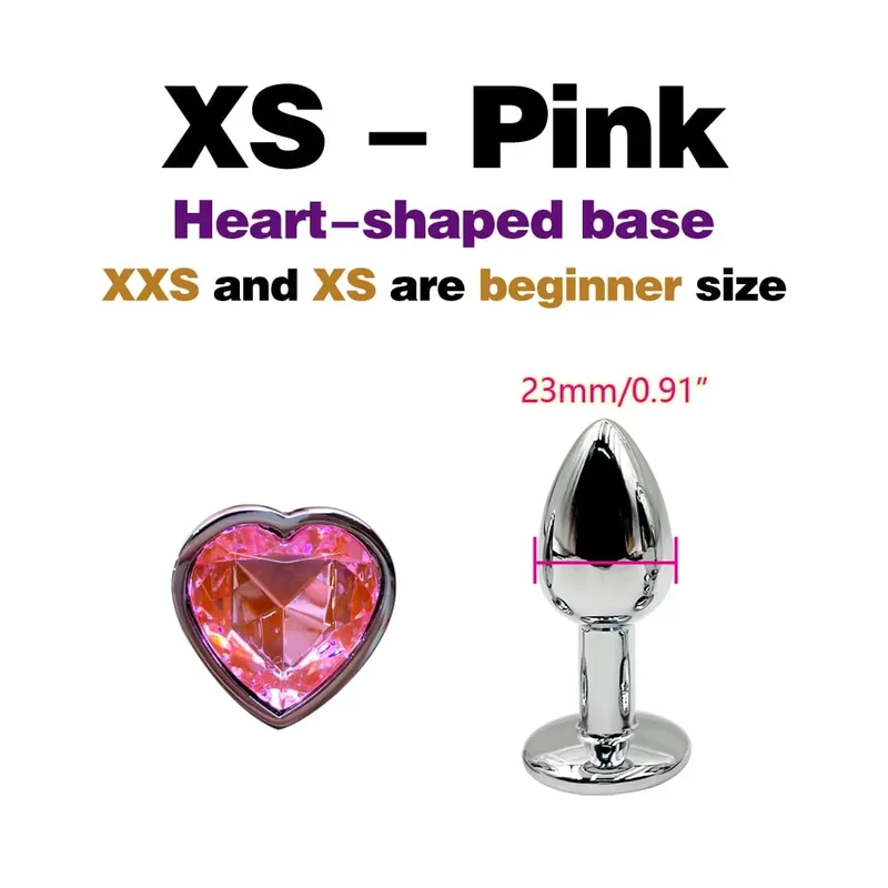 Metal Anal Plug With Gem Base Beginner To Expert 5 Size Butt Plug G-Point Massage Dildos Female/Male Couples Adult Sex Toys — image 10