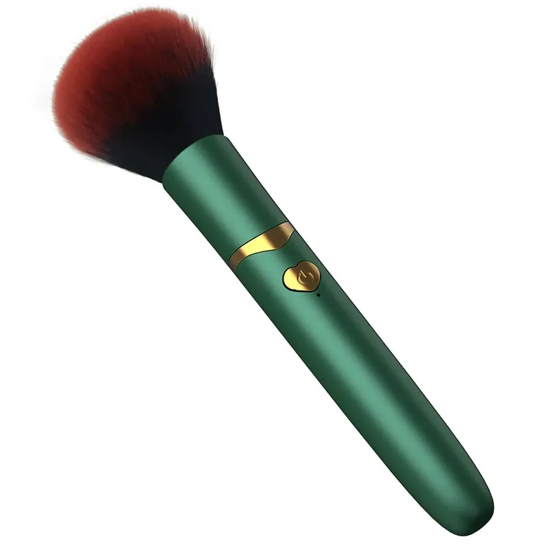 Electric Loose Powder Brush Multifunctional Quick Makeup Brush Blush 10 Gears Vibration Rechargeable Makeup Brush Tools — image 9