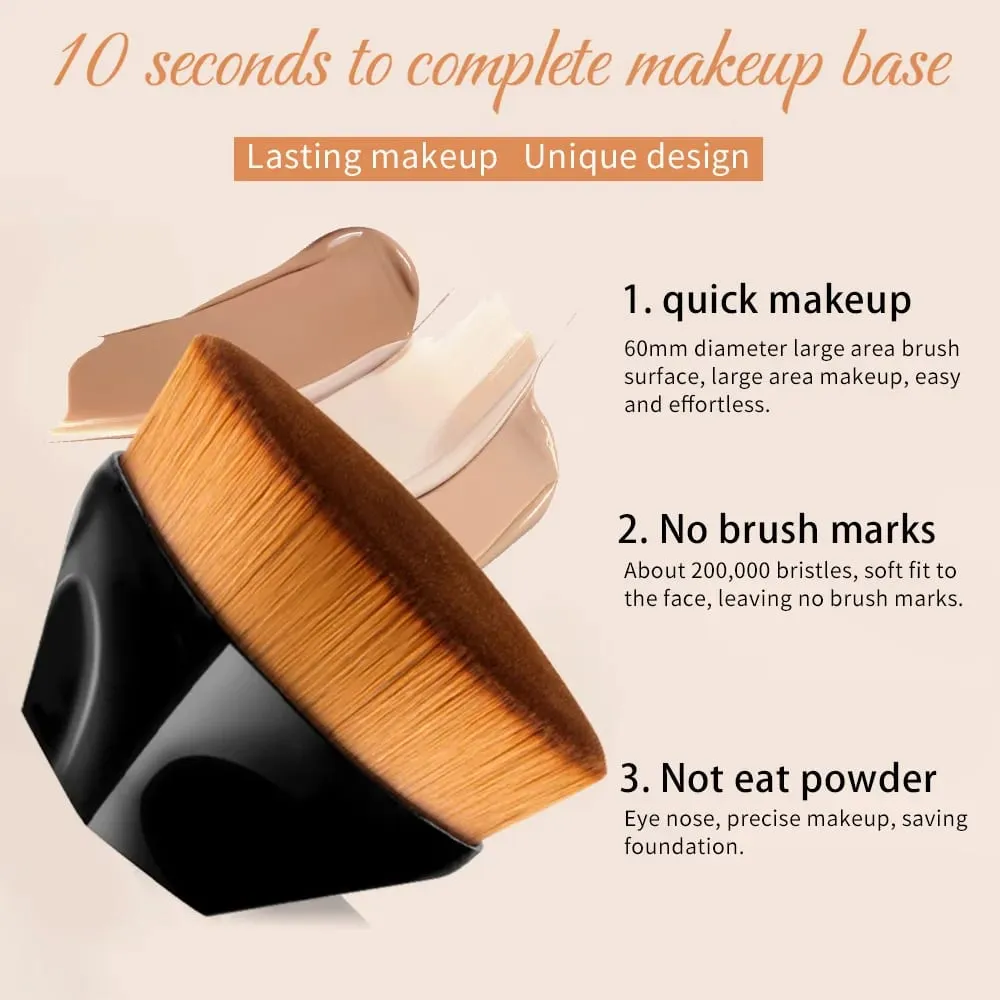 Magic Foundation Makeup Brush Liquid BB Cream No Trace Soft High Density Fiber Hair Brush Girls Beauty Tools With Box — image 4