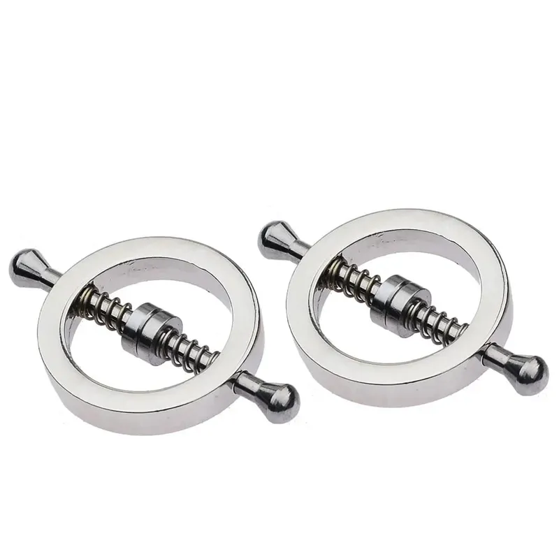Clip per capezzoli regolabili in acciaio inossidabile Articoli erotici Stimolazione dei capezzoli Seno Bondage Restraint Bdsm Giocattolo del sesso per donna — image 3
