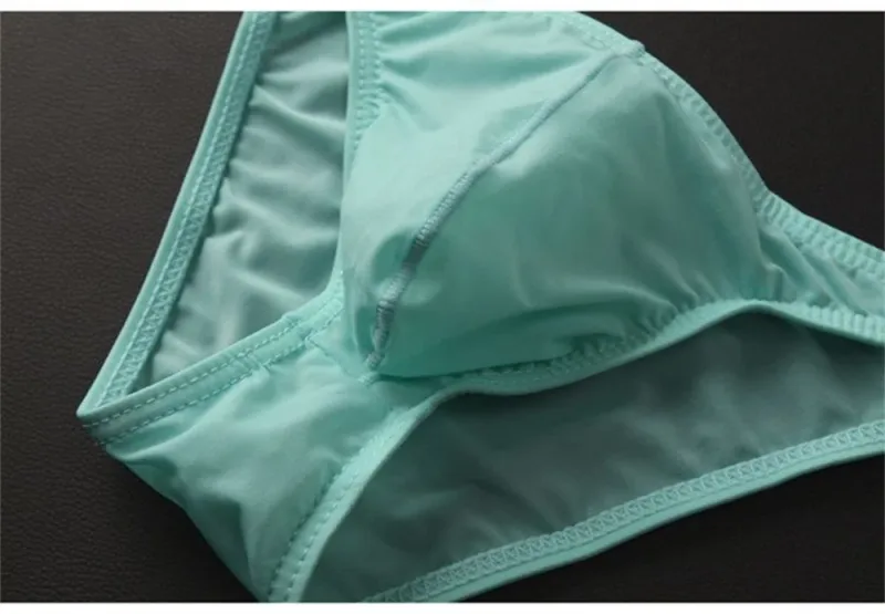 Neue 2026 Männer Eis Seide U Konvexen Samll Briefs Unterwäsche Niedrige Taille Ultra Dünne Transparente Bikini Slip Höschen Plus Größe m-XXL — image 14
