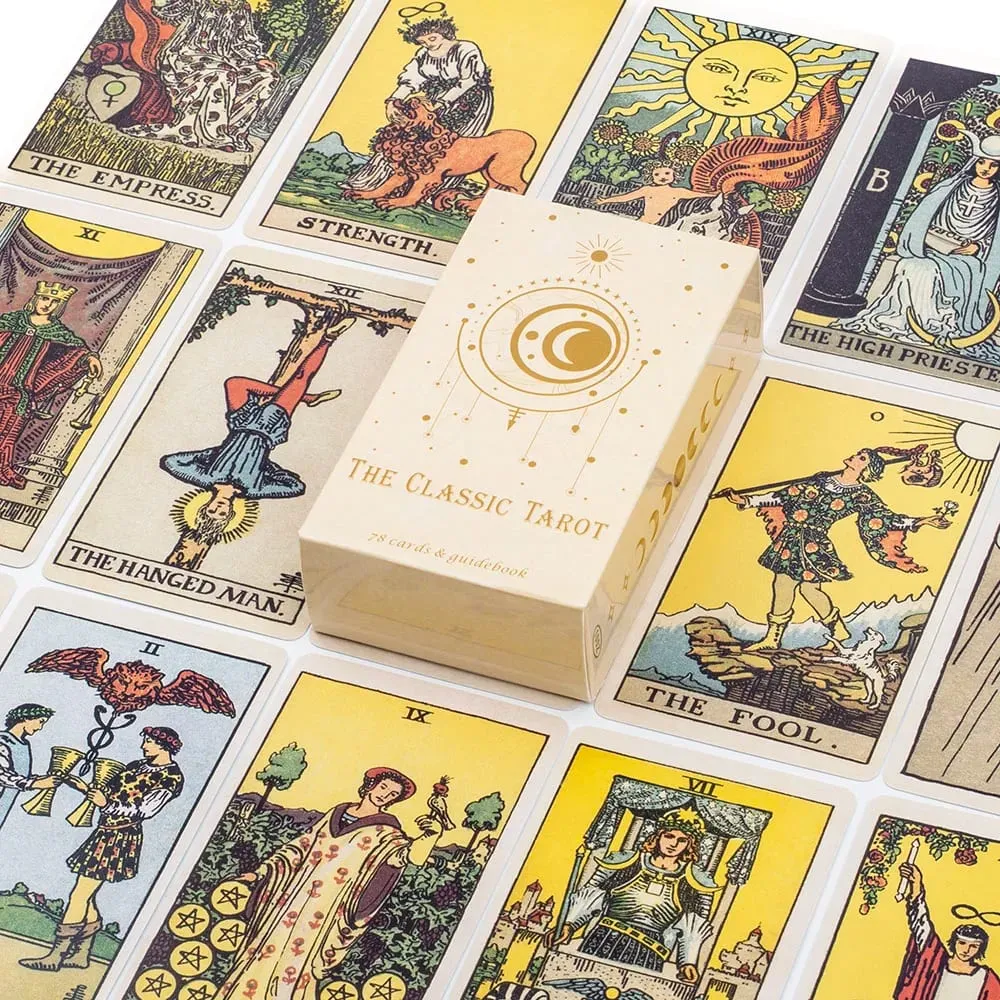 The Classic Tarot Board Game For Beginners 78Pcs 10.4x6.1cm Oracle Card with Guidebook and Beautiful Illustrations — image 4
