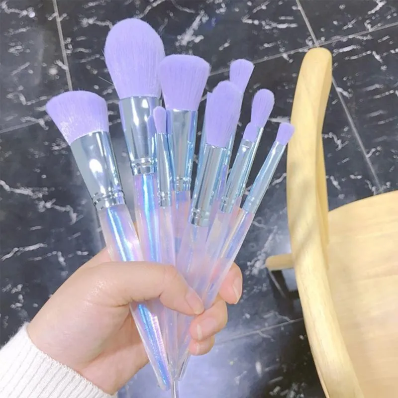 10 Pcs/set Fashion Makeup Brushes Sets Eye Shadow Powder Foundation Highlighter Eyebrow Brush Professional Tool — image 3