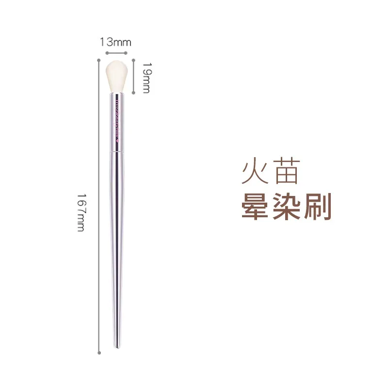 Silver High quality full functional Makeup brushes Foundation Powder Blusher Highlight Eyeshadow Flat eyebrow Make up brushes — image 15