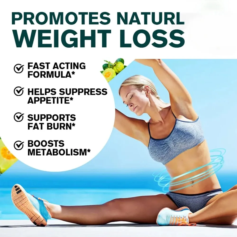 Bcuelov Garcinia Cambogia Capsule per Donne e Uomini Brucia Grassi Pulizia Intestinale Integratore per la Gestione del Peso NON OGM — image 4