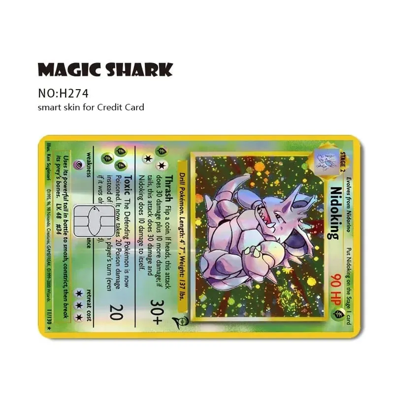 Charizard Gyarados Venusaur Blastoise Mewtwo Squirtle Snorlax Holographic Laser Credit Debit Card Film Skin Sticker — image 21