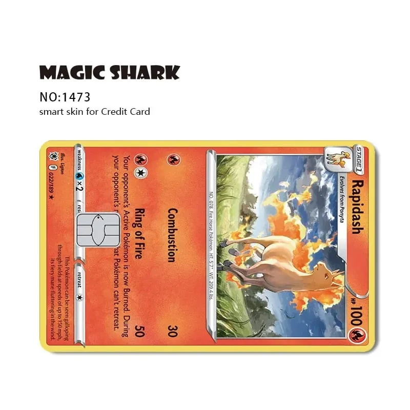 2026 New Charizard Blastoise Bulbasaur Eevee Metwo Sticker Film Skin Cover for Credit Debit Card — image 18